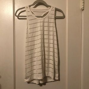 White Racerback Tank